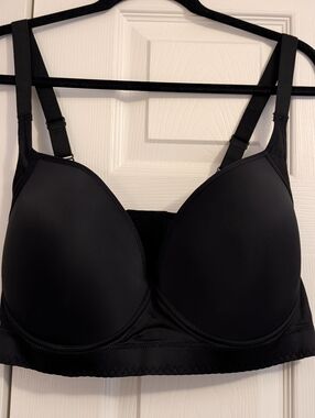 Shapedly Everyday Smooth Full-Coverage Black Bra with Support